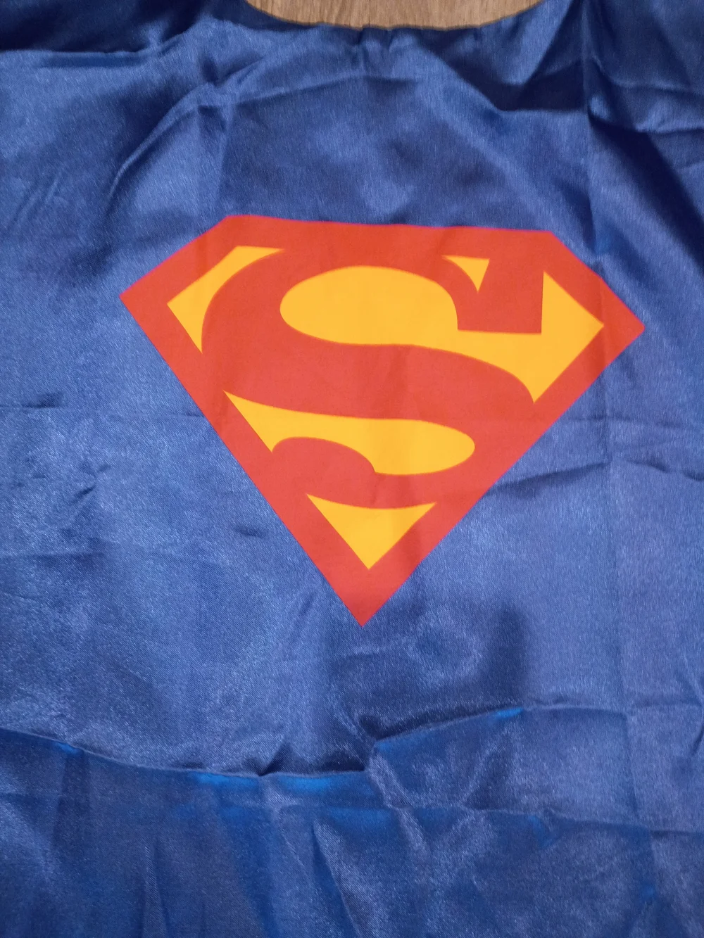 Superman/Supergirl Kids Cape - Blue with Red & Yellow Logo